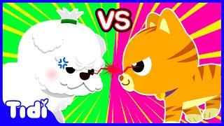 Cats vs. Dogs | Animal VS Songs Compilation | Nursery Rhymes & Kids Songs