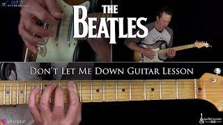 Don't Let Me Down Guitar Lesson - The Beatles