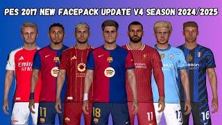 PES 2017 New Facepack Update V4 Season 2024/2025 For All Patches - Download & Install