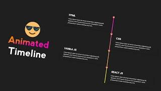 Mind-Blowing HTML & CSS Animated Timeline