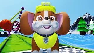 Paw Patrol's Delightful: Rubble Navigating Obstacles and Discovering Hidden Surprises | Crew Sun