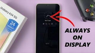 Samsung Galaxy A34 5G: How To Enable / Disable and Customize Always ON Display