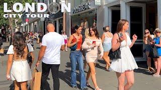 LONDON CITY TOUR | CENTRAL LONDON SUMMER WALK 2023 |London Street Walk 4K