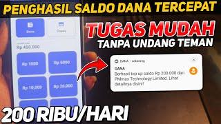 APLIKASI PENGHASIL SALDO DANA TERCEPAT 2025 - CARA DAPAT UANG DARI INTERNET - SALDO DANA GRATIS