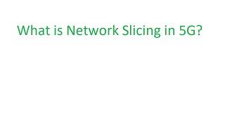 Network Slicing in 5G - Simplified