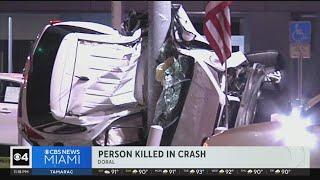 Person killed in Doral crash