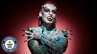Vampire Lady With Incredible Body Mods - Guinness World Records