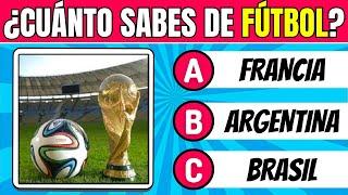 QUIZ de FÚTBOL: ¿CUÁNTO SABES DE FÚTBOL? ️ Nivel FÁCIL - QUIZBOLISTA Trivia de FÚTBOL