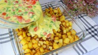 The most delicious potato recipe! You will do it every day! Quick and easy dinner!