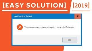 There was an error connecting to the Apple ID server! [Solution]-2019