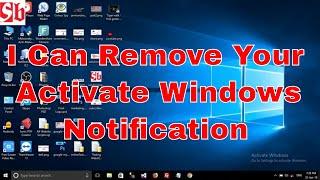 I Can Disable/ Remove Activate Windows Notification | Solution Buzz