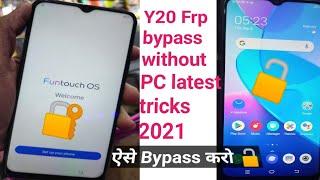 VIVO V2029 Frp bypass without PC New method 101% | vivo y20 Google Account bypass latest patch 2021