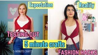 Testing Out VIRAL FASHION HACKS by 5 MINUTE CRAFTS