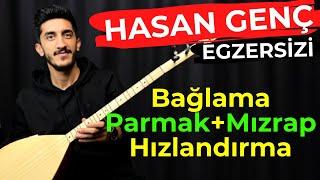 BAĞLAMA PARMAK HIZLANDIRMA ve AÇMA EGZERSİZLERİ | Kısa Sap Saz Parmak Açma Egzersizi @HasanGenc