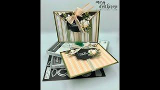 Stamps-N-Lingers video tutorial. Fun fold card using the Magnolia Lane Suite!