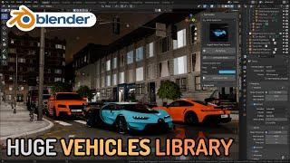 The Mega Fleet Pro - Largest Vehicles Library for Blender