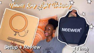 Neewer 14 inch Ring light unboxing | Setup + Review