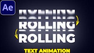 Scrolling Text Animation in After Effects | Rolling Text Animation