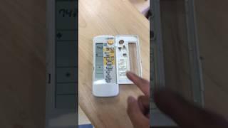 Daikin Cassette HVAC Remote Tutorial June 2017