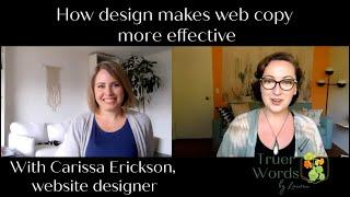 How design makes web copy more effective: Interview with Carissa Erickson