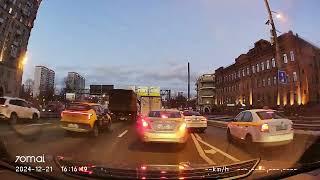 Driving in Moscow agglomeration: Донской - Котельники 21/12/2024 (timelapse 4x)