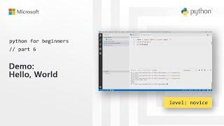 Demo: Hello World | Python for Beginners [6 of 44]