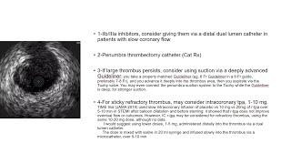 Heavy coronary thrombus