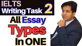 IELTS Writing Task 2: All Essay Types In ONE By Asad Yaqub