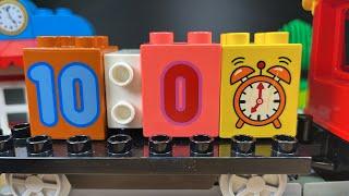 10 minute Timer LEGO Duplo Number Blocks | Ten Minute Brain Break Countdown with Music 4K