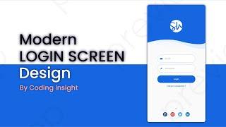 Login Screen UI Design Android Studio XML | Animation Transition | Android Material UI Login Page 