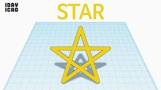 [1DAY 1CAD] STAR (Tinkercad : know-how / style / education) [STL & Printing Service]