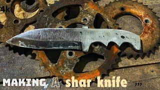 Forging a Knife from a Truck Spring | Blacksmithing Tutorial // how to make a knife