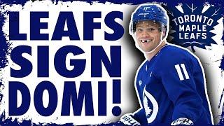 Maple Leafs re sign Max Domi!