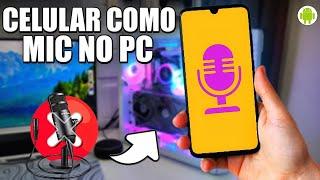 Como usar o CELULAR como MICROFONE no PC