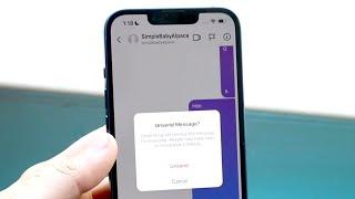 How To Unsend a Message On Instagram