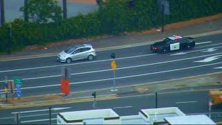 Police Chase Small Car In Attempted High Speed Chase 