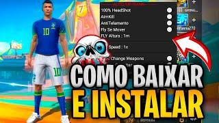 COMO BAIXAR E INSTALAR HACK NO FREE FIRE 2024 PELO MEDIAFIRE (LINK DIRETO) DE CAPA MOD MENU FFH4X