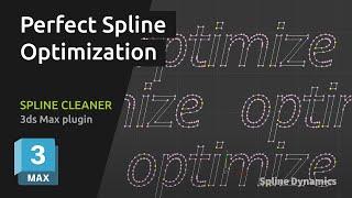 Optimize & Normalize Splines, Reduce Number of Vertices - Spline Cleaner 3ds Max Plugin Tutorial