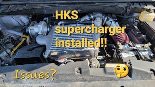 HKS supercharger installed on my 2016 Toyota Highlander 2GR-FE. Yea baby!