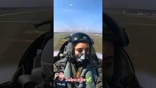 This beautiful woman is indeed very brave #pilot #airforce #aviation #shorts #military