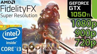 GTX 1050 ti | Godfall FidelityFX Super Resolution | 1080p 900p 720p | i3 10100f | PC Performance