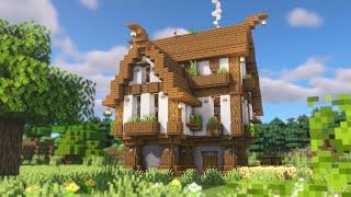 How To Build a Medieval House in Minecraft | Easy Medieval House Tutorial