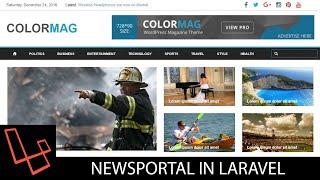 News Portal In Laravel | Tutorial | Lesson 6 | Frontend | Pages | webtrickshome