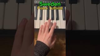 Sweden - C418 | Piano Tutorial (Left Hand) #piano #minecraft #pianotutorial #keyboard #c418 #sweden