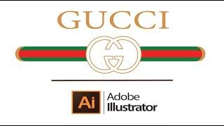 How to Create GUCCI Logo in adobe illustration | Flix Hike Studios | #Gucci #Flixhikestudios