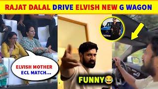 Elvish Yadav Mother In ECL Match  Rajat Dalal Drive Elvish G- Wagon