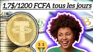 gagner 1200FCFA tous les jours avec ce nouveau site