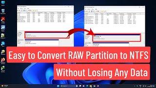Easy to Convert RAW Partition to NTFS Without Losing Any Data | How to RAW to NTFS No Data Loss
