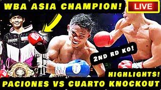  CONGRATS  PINOY AJ PACIONES VS RENE MARK CUARTO KNOCKOUT HIGHLIGHTS! WBA CHAMPION! FULL FIGHT!