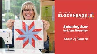 Blockheads 5 - Group 2 | Block 20 - Spinning Star by Lissa Alexander